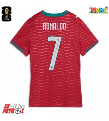 Portugal Cristiano Ronaldo #7 Primera Equipación Mujer Mundial 2026 Manga Corta
